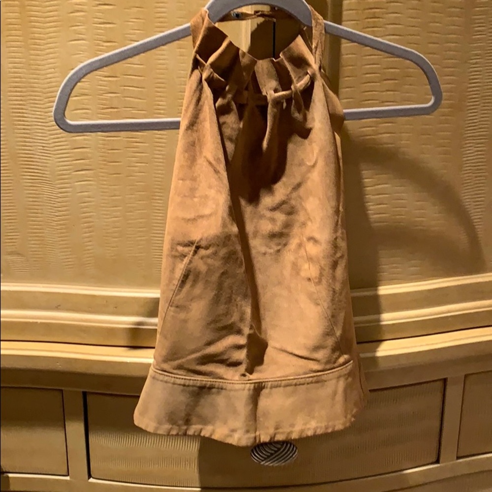 Cute Brown Throwback Top